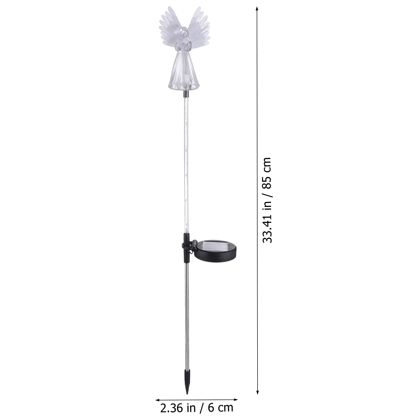 1 قطعة ضوء الملاك الشمسية في الهواء الطلق إضاءة مقاومة للماء مصباح الحديقة تعمل بالطاقة الشمسية مسار الحديقة ضوء توفير الطاقة إضاءة المناظر الطبيعية