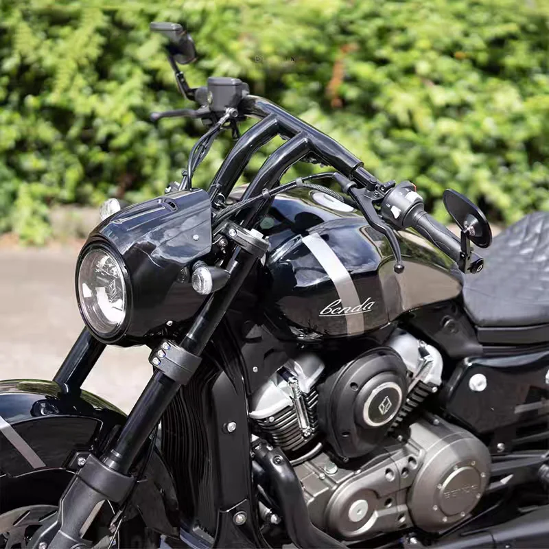 BENDA ROCK 250 Motorcycle Pig Nose Cover Head Fairing Front Windshield Non-destructive Installation Modified Components