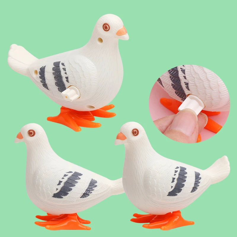 

Funny Plastic Clockwork Jump Toy Cute Jumping Pigeon Clockwork Children's Boy Girl Simulation Animal Jumping Wind Up Gift