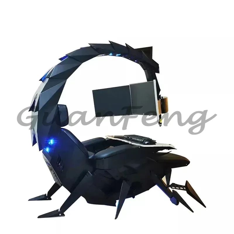 Silla de juegos de carreras de lujo, silla de gravedad cero ajustable para oficina ejecutiva, marca Iw-sk Cluvens Scorpion