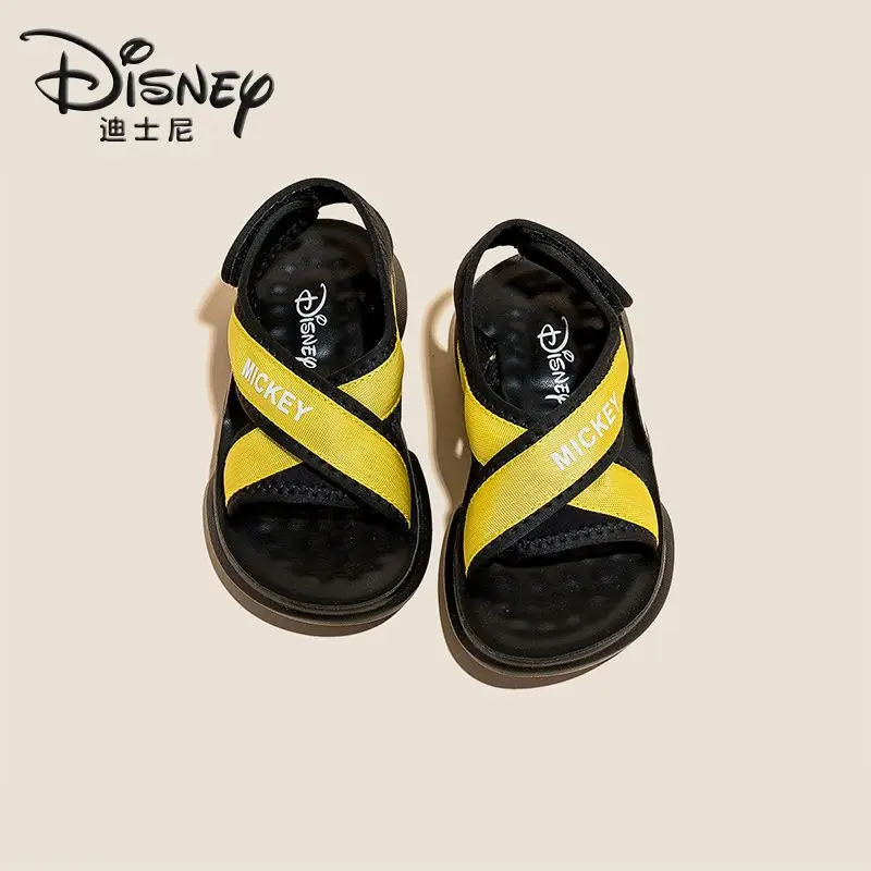 Mickey Children's Shoes Boys Sports Sandals 2024 Really Pictures Summer New Students Joker Net Red Casual Children's Beach Shoes