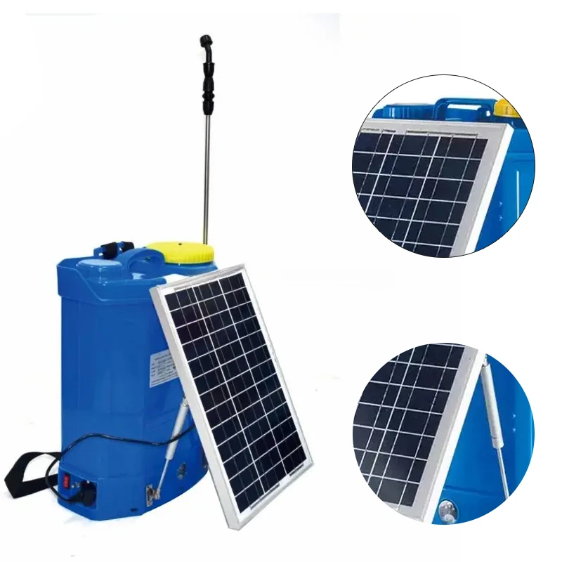 16L  Solar powered Sprayer Agricultural Knapsack Battery Operated Solar Knapsack with solar panel For Agriculture