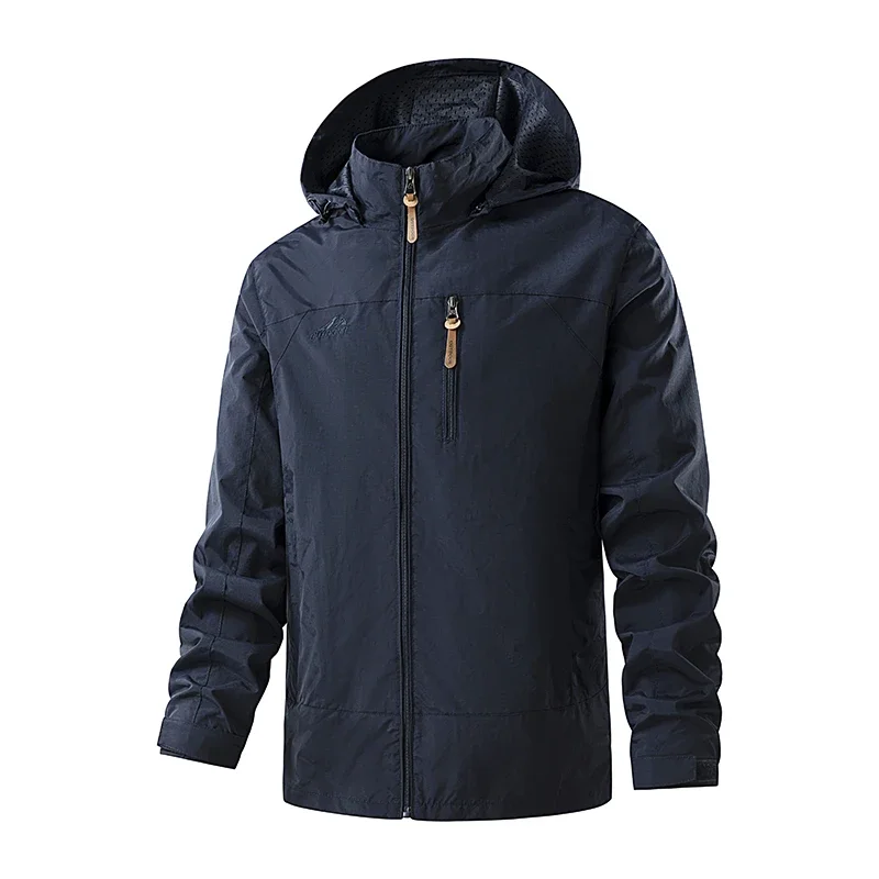M-7XL Cross border Windbreaker Man Autumn/Winter Outdoor Single layer Windproof Stormtrooper Trekking Jacket Man Sports Coat Man