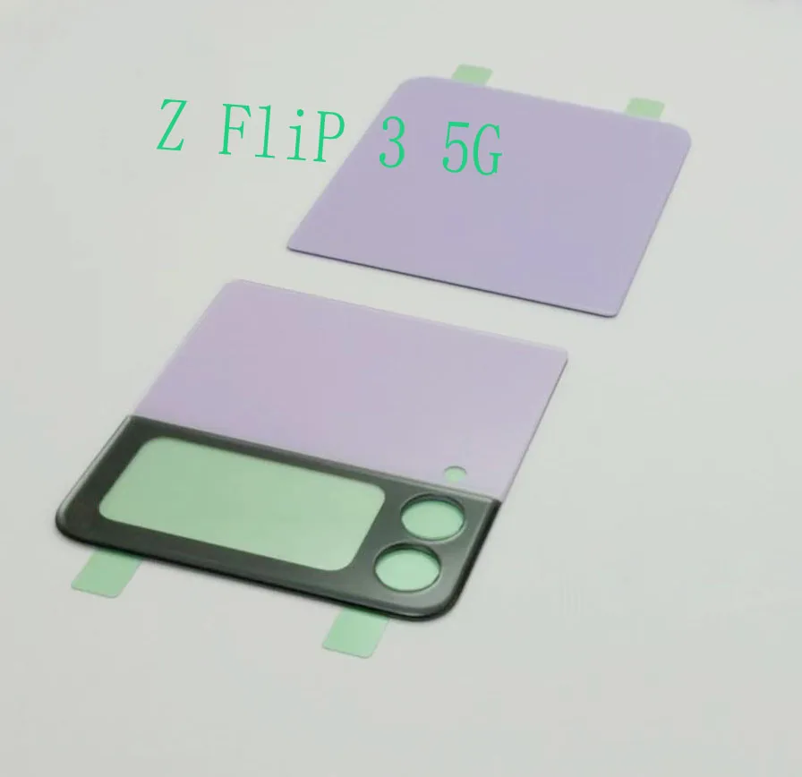 

2pcs New Back Glass For Samsung Galaxy Z Flip 4G SM-F700F F700 /Z Flip 5G F707B F707 /Z Flip3 5G Flip 3 F711B Rear Door Cover