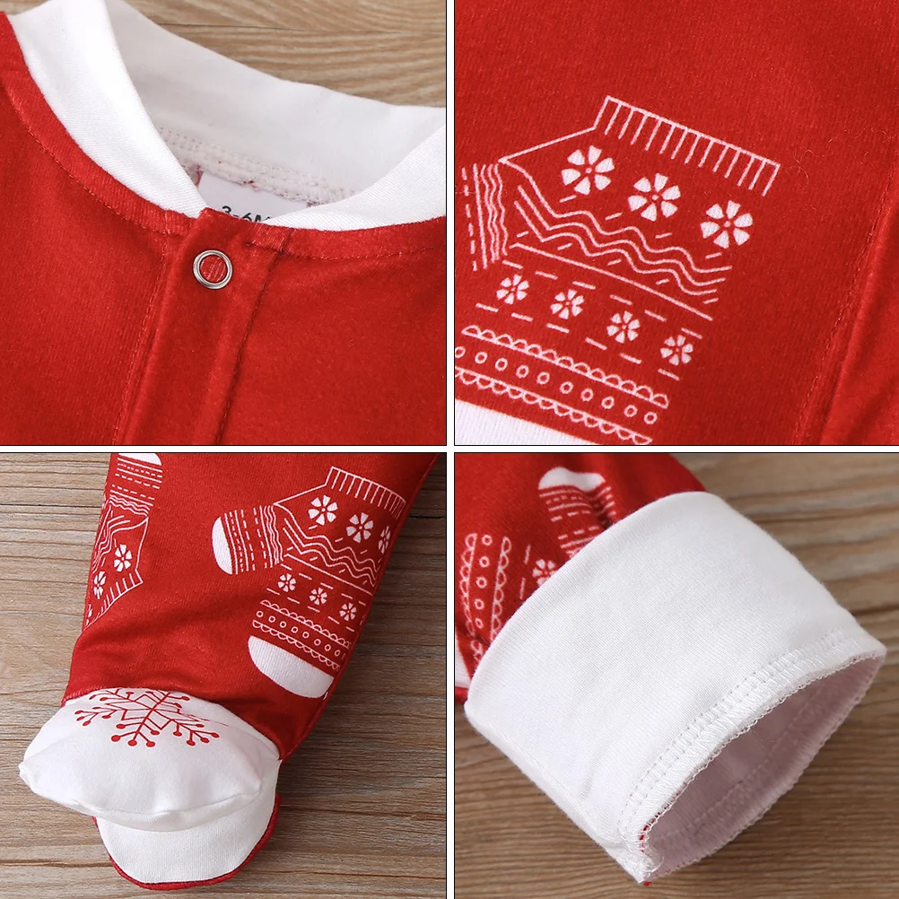 

1Pcs Christmas Baby Jumpsuit Cotton Romper Bright Color Newborn Autumn Winter Infant Clothes Baby Romper Infant Clothing