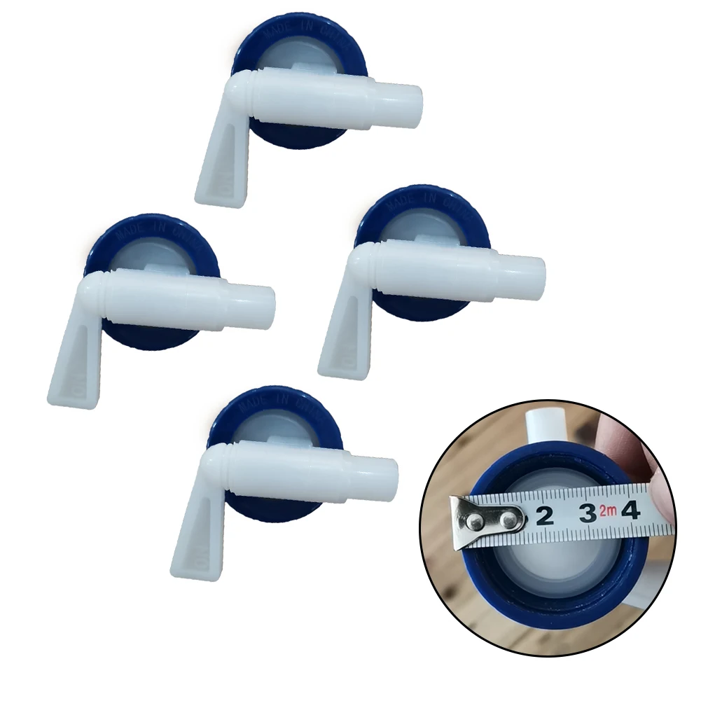 4pcs Plastic Ton Discharge Inlet Valve Outlet Tap 10mm Diameter For 5-30L Tank Garden Water Tank Spout Valve Accessories