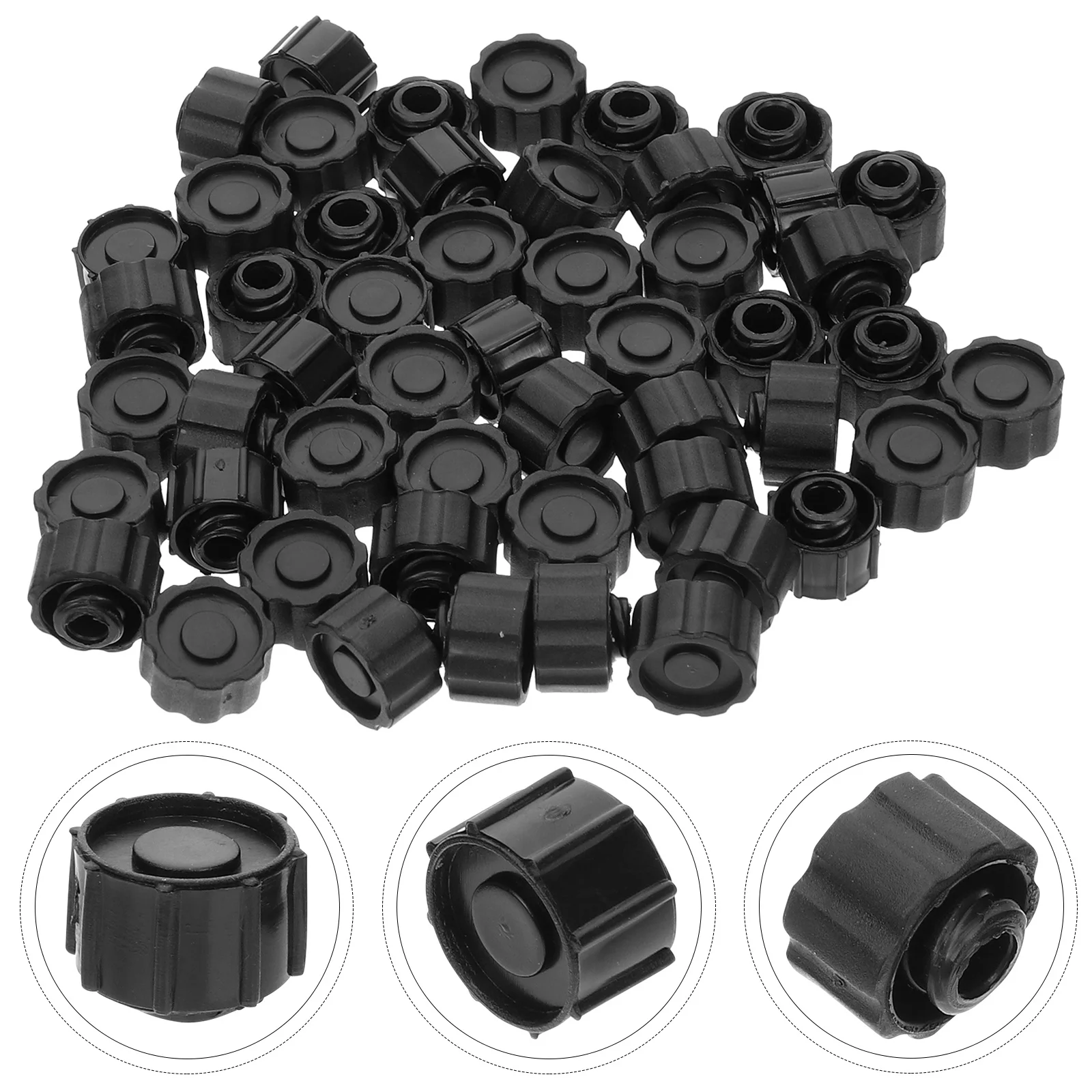 

50Pcs Tip Caps for Syringe Compatible with Most Syringe Sizes Prevent Drying and Leakage in Craft Or Medical Applications