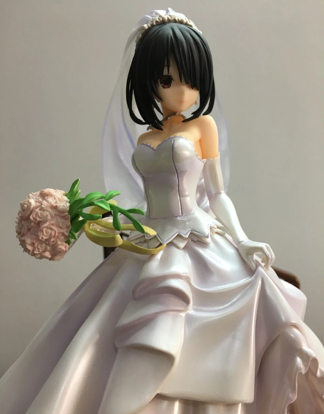 26cm Date A Live II Tokisaki Kurumi 1/7 Wedding ver Pulchra Anime PVC Action Figure Toy Game Collectible Model Doll