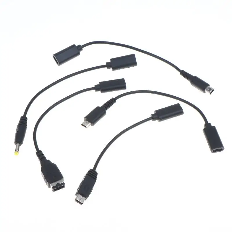 1Pcs Power Line Conversion Cord USB C Charging Cable Cord Wire Type-C For  i GBA SP 2DS New 3DS LL XL PSP1000 2000 3000