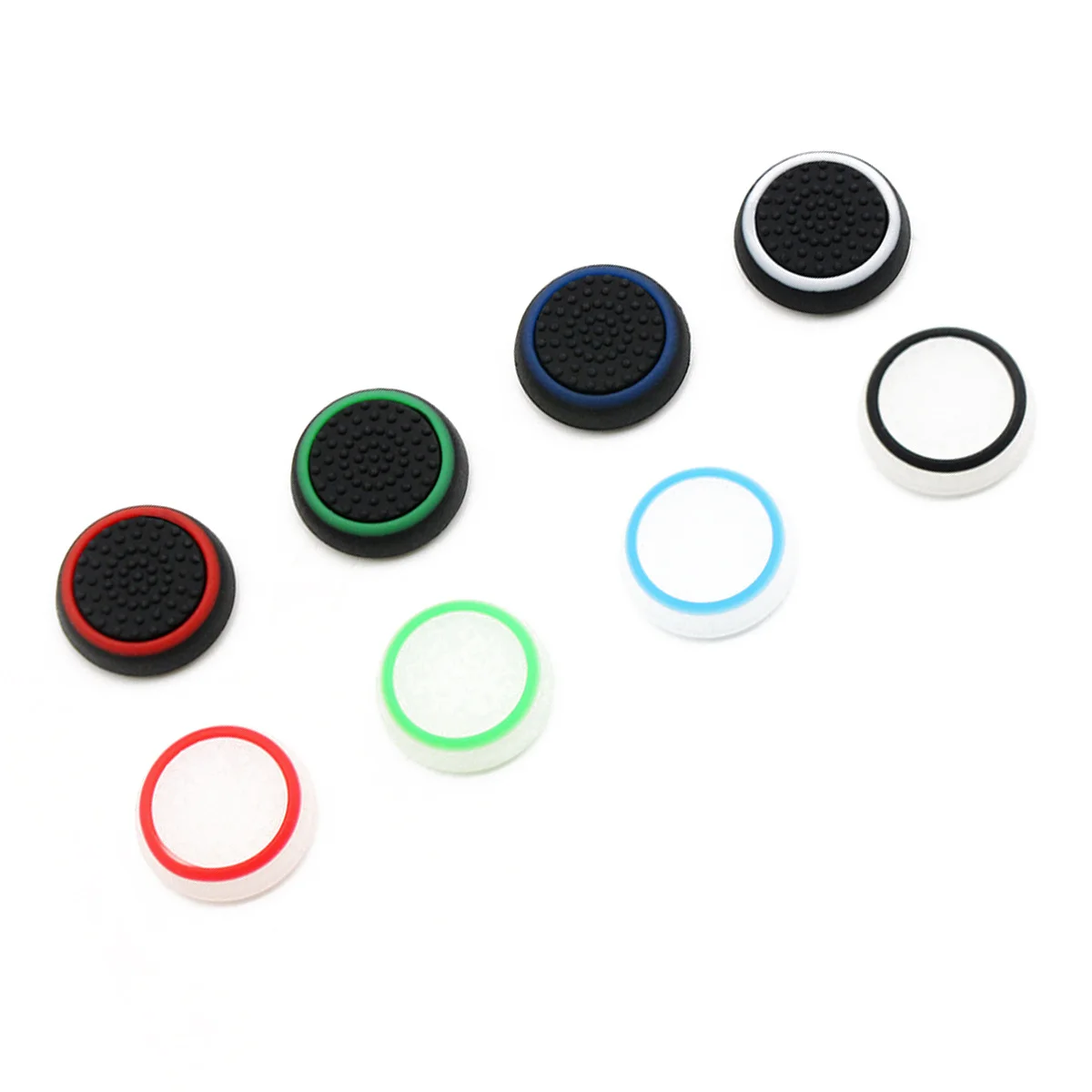 2Pcs Comfortable Silicone Thumb Grips Anti-Slip Analog Stick Covers Easy Install Durable for One 360 Controllers