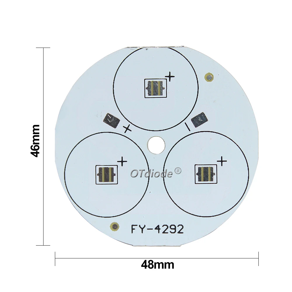 Imagem -03 - Round Alumínio Substrato Base Placa Dissipador de Calor Led Pcb Board 3led Xpe Fonte de Luz Faça Você Mesmo 3w 9w 3535 1050 Pcs