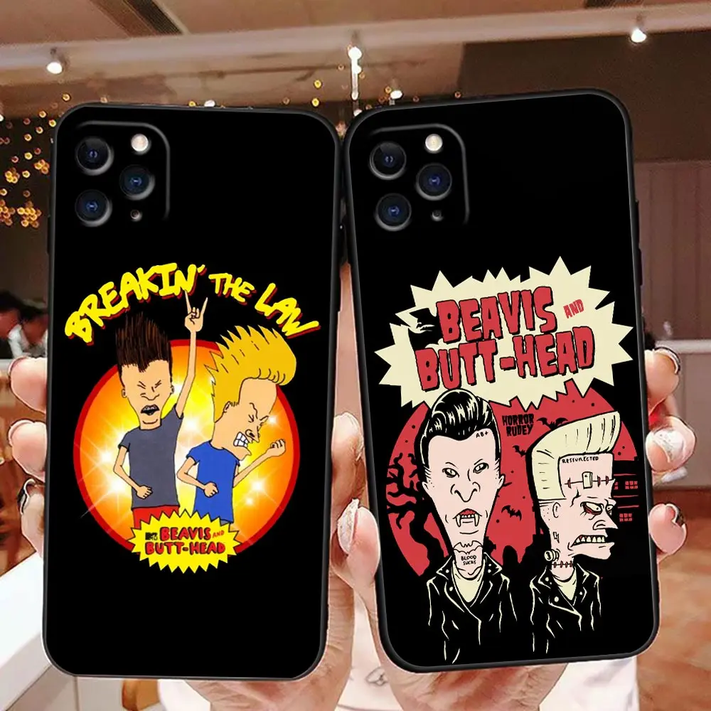 Cartoon Beavis And Butthead Phone Case For Apple 16 iphone 15 14 13 12 11 Pro XS Max Mini X SE 8 7 Plus Case Capa Shell Cover