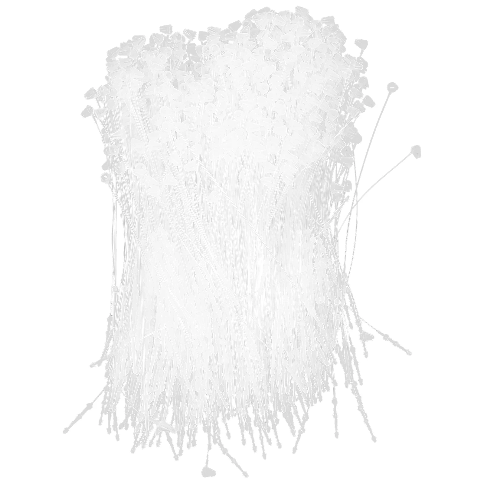 

2pcs 2 Bags Plastic Tag Fasteners Hand-threading Needle Hanging Labels Security Loops Clothes Tags Display Price Logo