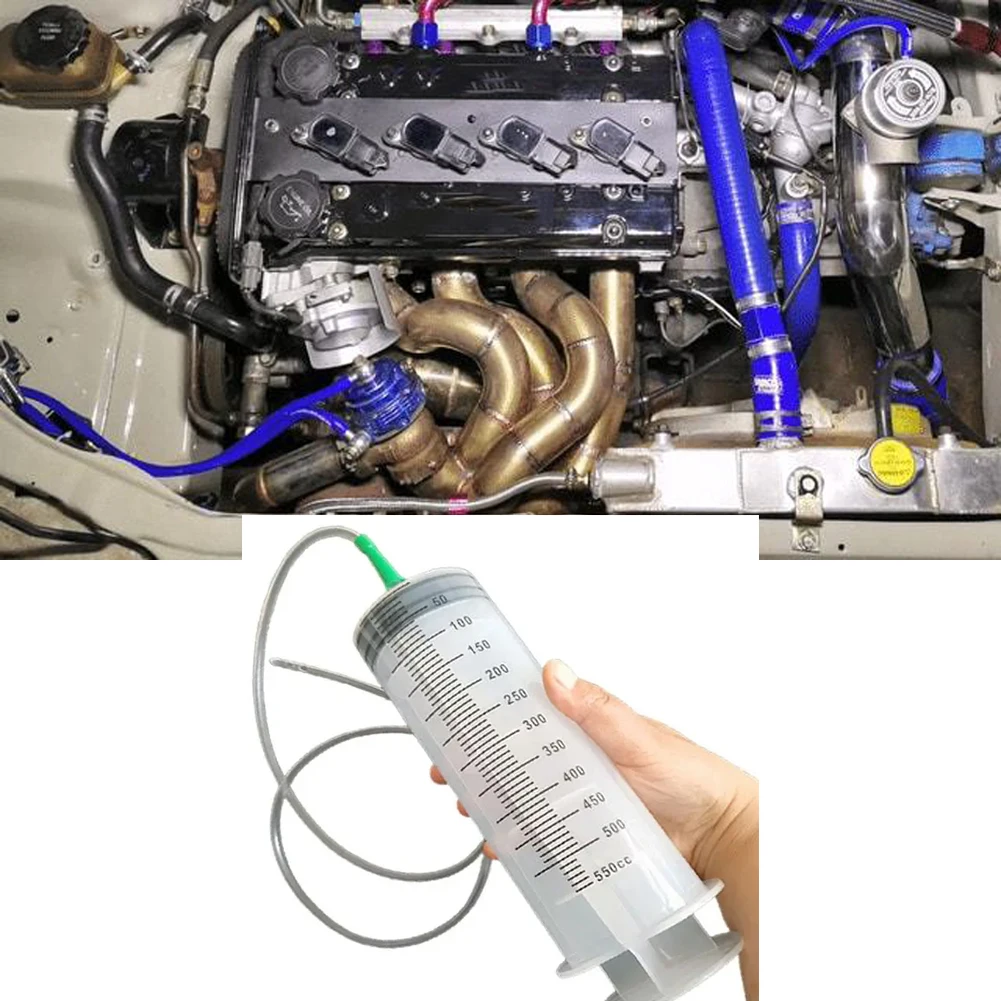 

1PC 300ml Large Capacity Syringes Reusable Needle Barrel Oil Pump with Scale Oil Suction Vacuum Syringe Pistol Pump Extractor