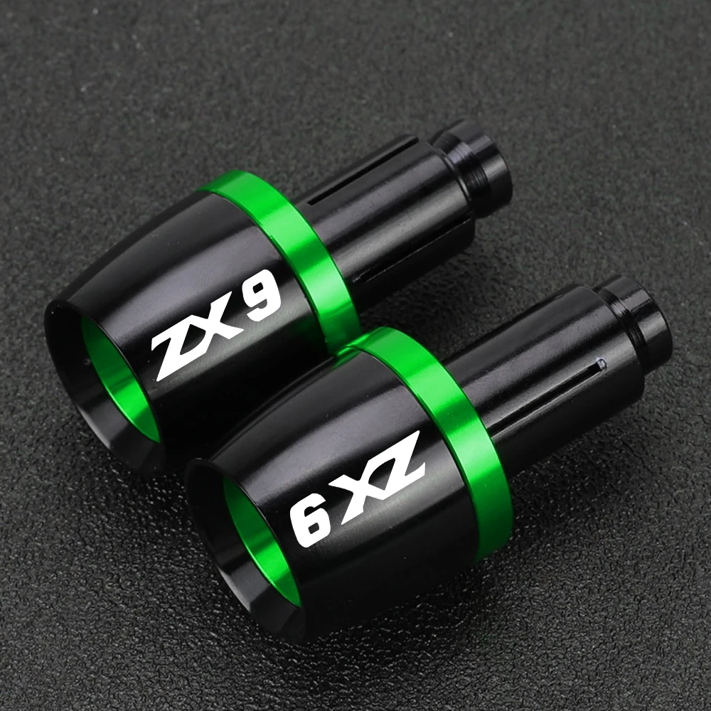 Motorcycle Handlebar Grips Bar Ends Cap Counterweight Plug Slide FOR KAWASAKI ZX9 ZX6 ZX6R ZX6RR ZX7R ZX7RR ZX10R ZX14R All Year