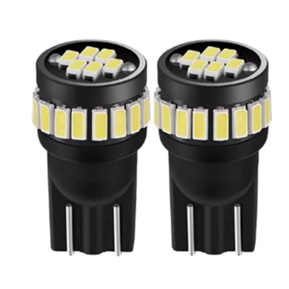 

2pcs 194 LED Light Bulb 6000K White Super Bright 168 2825 W5W T10 Wedge 24-SMD 3014 LEDs for Car Dome Map Door Courtesy License