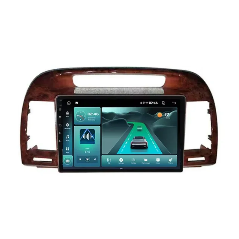 2 din android 13 radio 9 inch Multimedia Video Player for  Camry 5 VX 30 2001 - 2006  gps navigation Carplay head unit