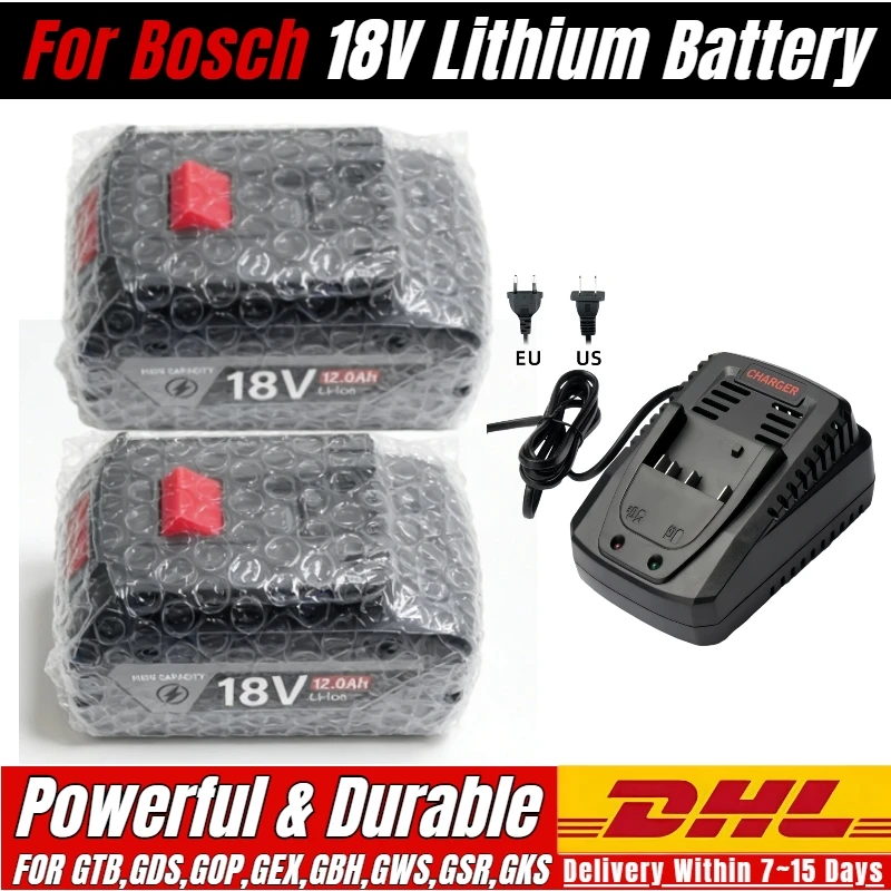 

100% rechargeable for bosch 18v aKKyMyЛЯTOP 6.0Ah High-Performance Battery Compatible for Bosch 18V CORE & Professional Series