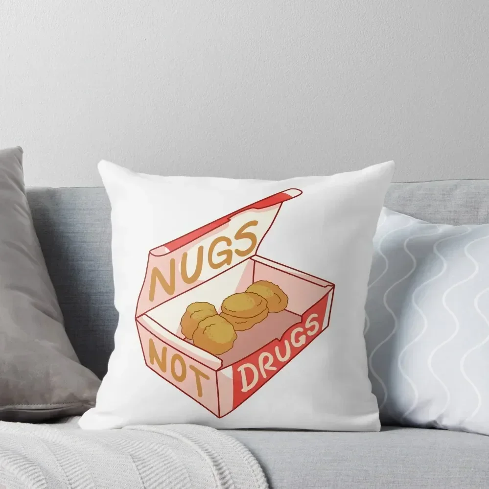 

Nugs Not Drugs Throw Throw Pillow Decorative Cushions For Luxury Sofa Elastic Cover For Sofa Christmas Pillowcase pillow