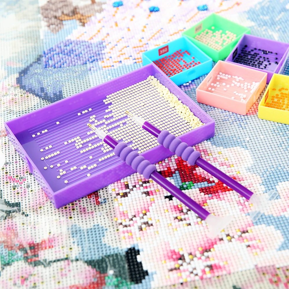 Diamond Art Crystal Painting Point Drill Pen Stitch Daimond Paintings Accessories Embroidery Glue Mysterious Boxes New Container