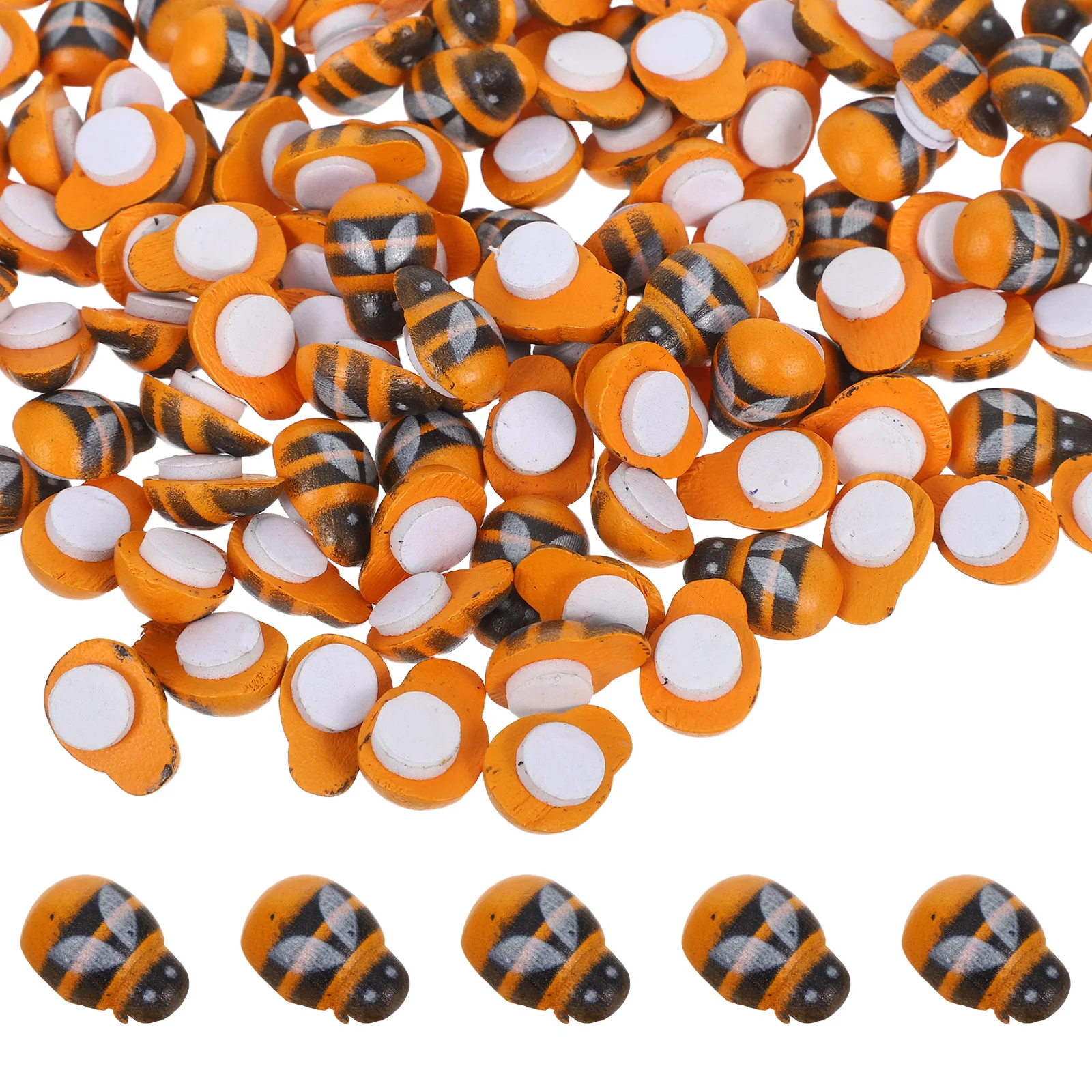 

150Pcs Tiny Resin Bees Miniature Garden Figurines Bee Flatback Embellishments for DIY Crafts Decorations Terrarium Landscaping