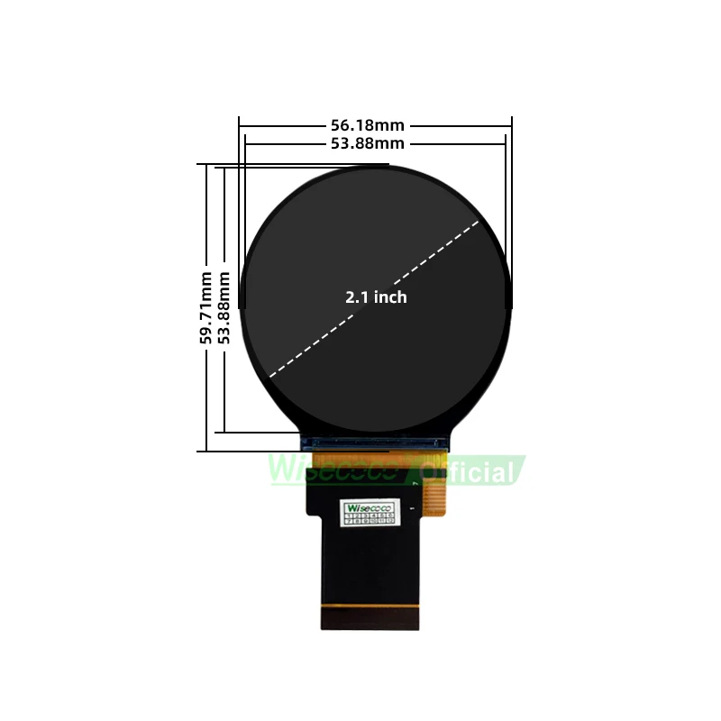 Imagem -03 - Wisecoco-circle Display Interface Control Board Tela Lcd Redonda Spi Rgb Dispositivo de Beleza Casa Inteligente Sweeper 21 480x480