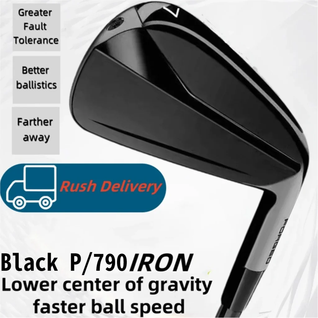 Triple 790 irons golf clubs soft irons forged iron set high bounce performance hollow design irons black