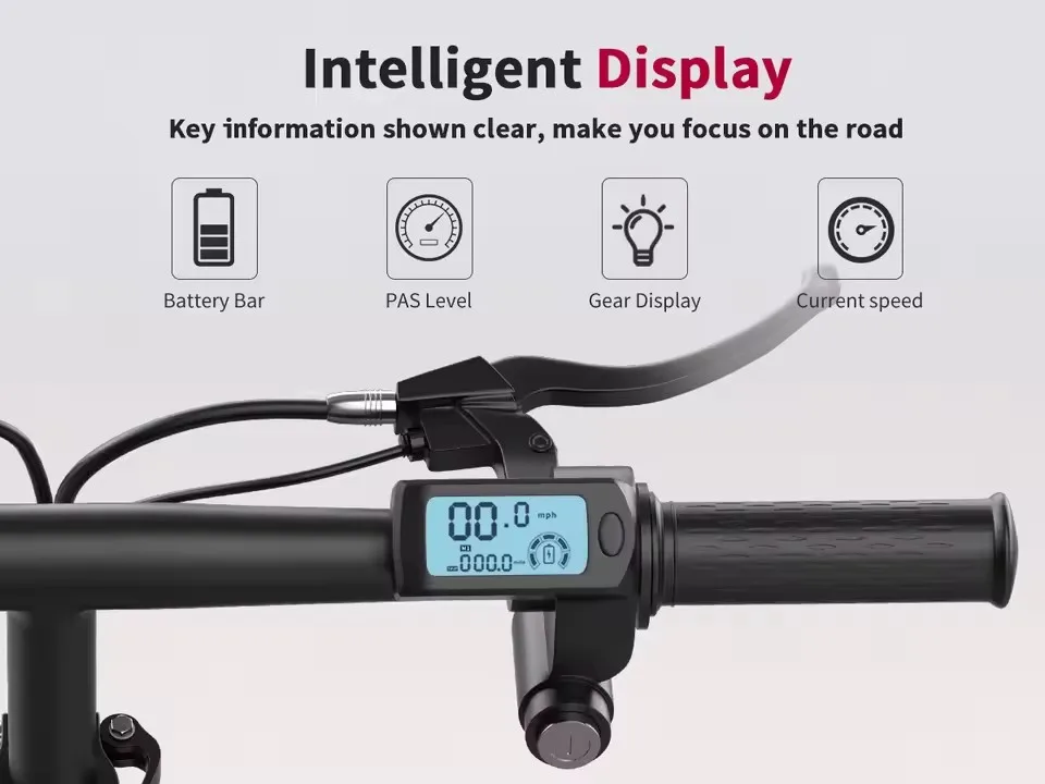 성인용 접이식 전동 스쿠터, 700W 피크 모터 48V 17.5Ah 최대 하중 300lbs, 10단 완충 접이식 모터 전동 스쿠터