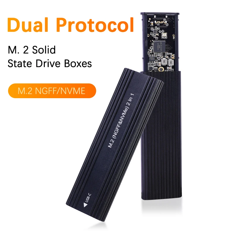 

UTHAI M2150S Type C 3.1 Aluminum Alloy 10G M.2 Solid State Drive Box NVME NGFF Hard Drive Box Dual Protocol Hard Drive Box ﻿