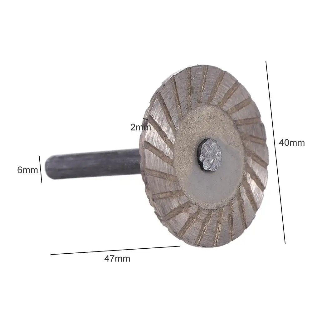 Mini Wheel Sandstone Saw Blades Carving Thread Stone Carving Blades Diamond with 6mm Shank Cutting Discs Carving Grinding tool