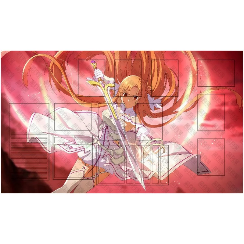 แผ่นรองเล่นเกม WS Sword Art Online ขนาด 600x350 มม. ลายคิริยะ คาซึโตะ สำหรับเล่นคนเดียว อนิเมะการ์ตูน ยูกิ อาสึนะ แผ่นยางรองเล่นเกม ของเล่น