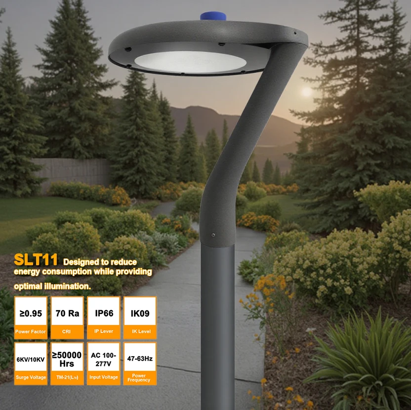 

Aluminum LED Garden Decoration Light Pole Outdoor Ip66 Waterproof Landscape Street Post Lamp for Pathway & Villa AC Power Supply