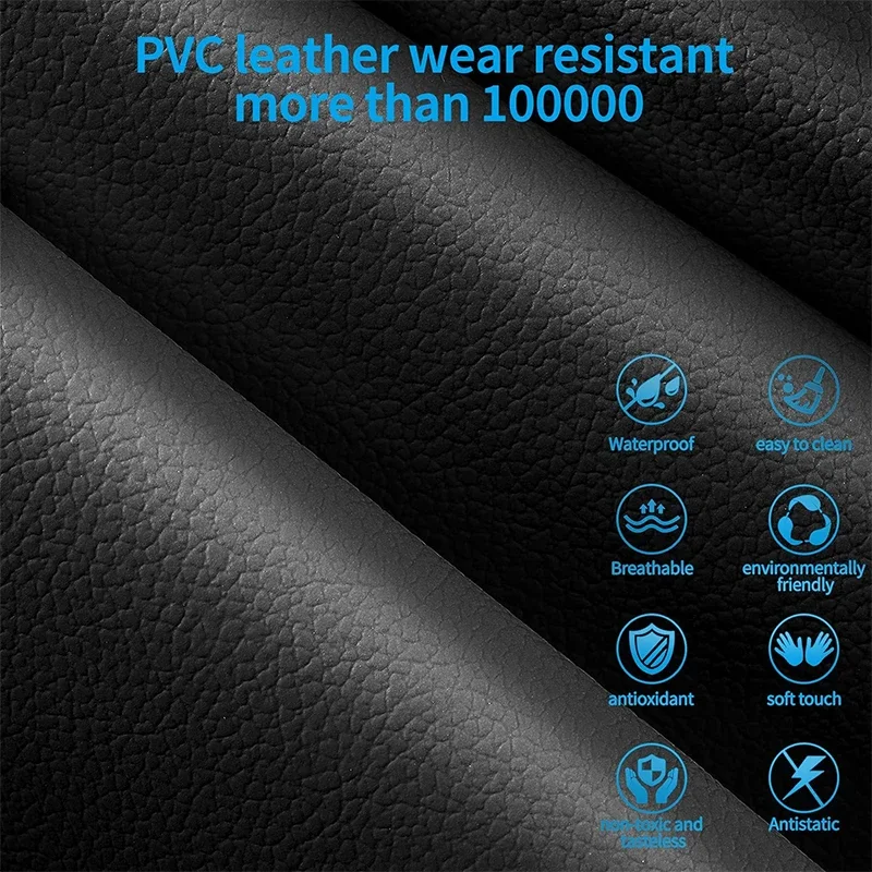 Premium PU Leather Car Seat Cover Anti Scratch Wrapped Car Seat Cushion Wear-Resistant Auto Seat Protector with Storage Pocket