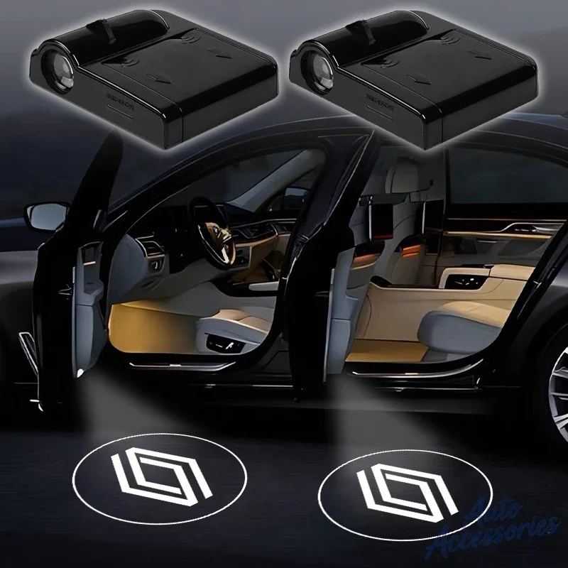 

Car Sticker 2PC Led Car Door Welcome Light Logo Shadow Projector Laser Lamp For Renault Megane 2 3 4 Twingo Clio Talisman Captur
