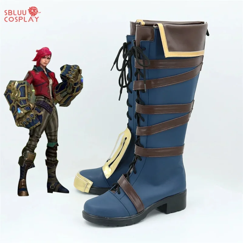 

Game LOL Arcane VI Cosplay Shoes PU Leather Shoes Halloween Carnival Boots Cosplay Props Custom Made