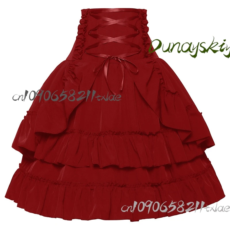 2025 Victorian Bustle Dress - Renaissance Corset Gown with Detachable Trains & Lace Gloves, Steampunk Halloween Cosplay