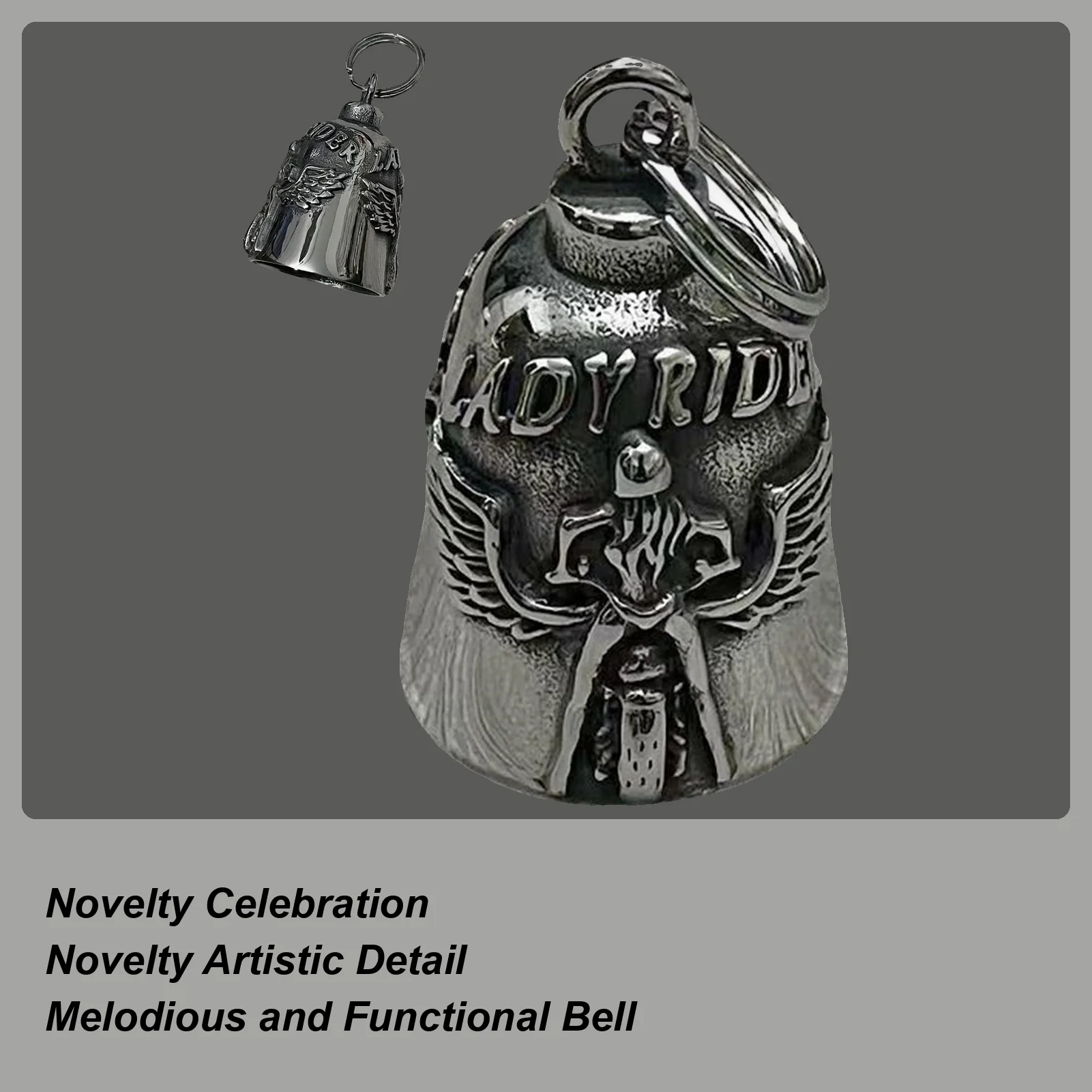 

Звонок для езды на мотоцикле, безопасный 3D тисненый мотоциклетный звонок, украшение для езды на велосипеде, для путешествий на большие расстояния, круизный