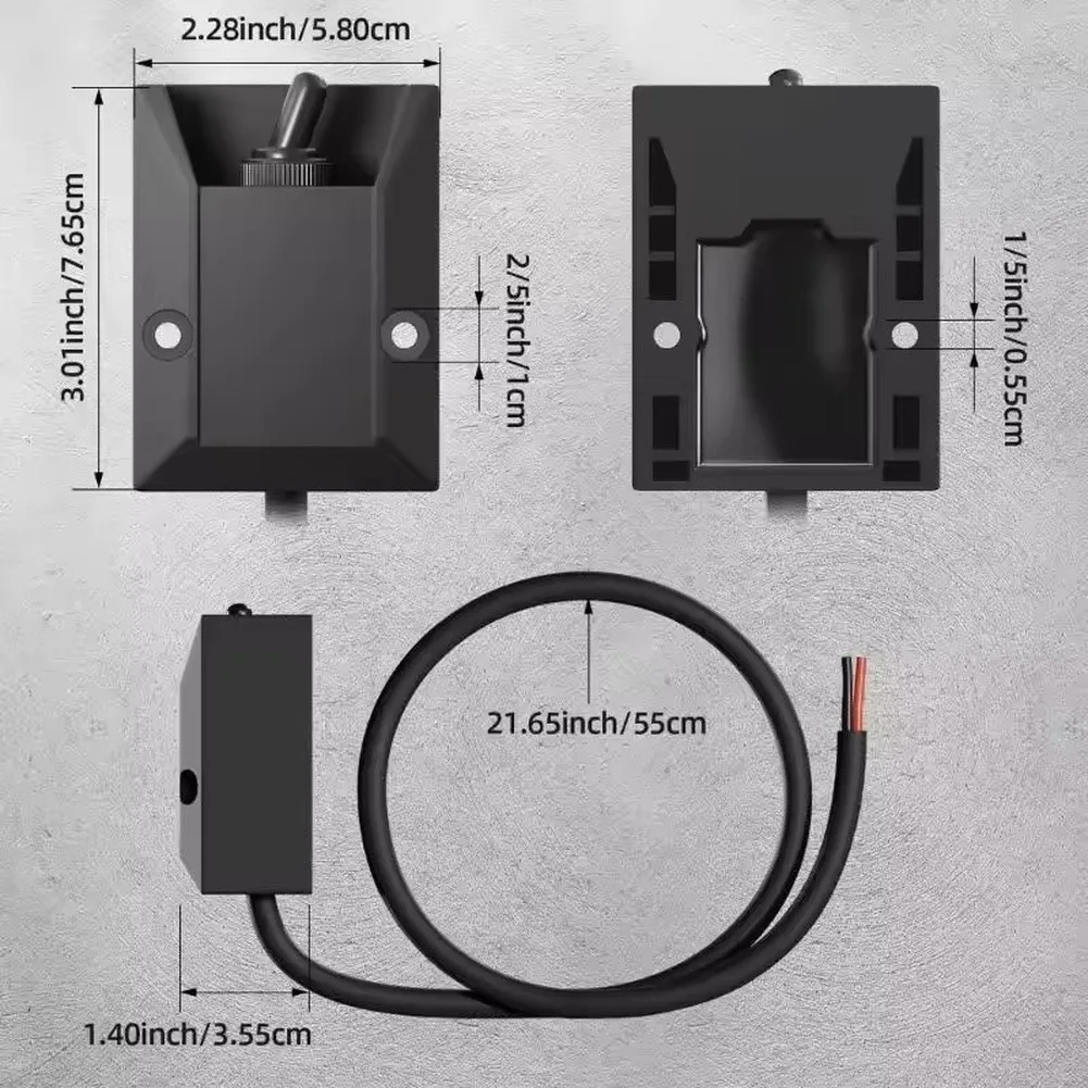 12V 30A Waterproof Pre-Wired Toggle= Switch IP67 Rated SPST On/Off 2 Pin For Marine Boat RV Truck Universal= 12-24V Systems