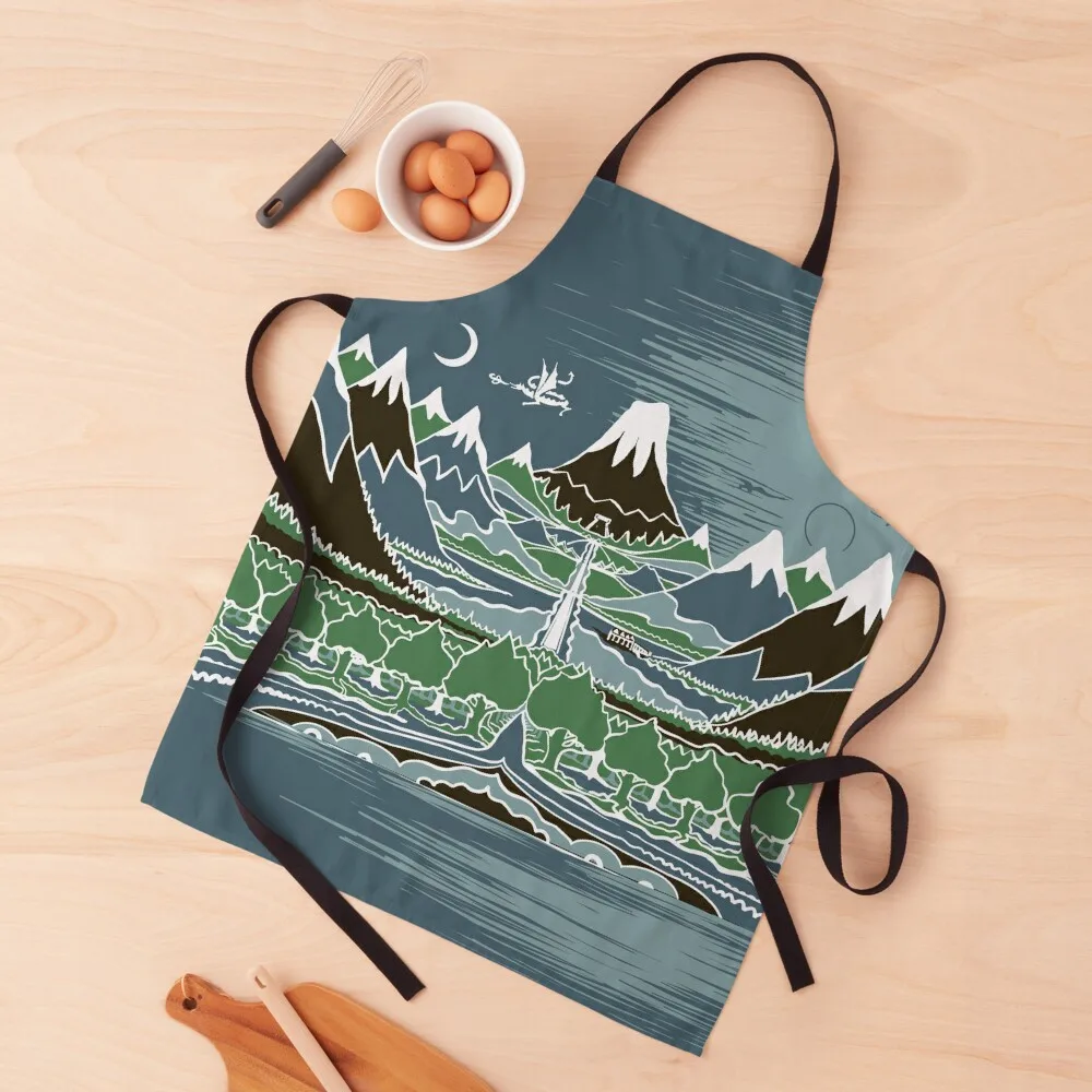 

Forest mountain path in the style of J.R.R.Tolkien Apron kitchen girl Kitchen And Household Goods Kitchen Apras For Women Apron