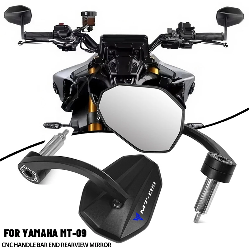 NUOVO Per YAMAHA MT-09 MT09 2024 2025 Moto Maniglia Bar End Vista posteriore Specchio laterale MT09 SP Specchi manubrio in alluminio MT09SP
