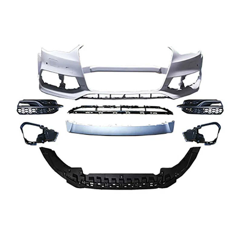 

Suitable For 14-16 Audi A3 Upgrade S3 Large Surrounding Front Bar Rear Bar Middle Net Decorative Tail Lip Lift