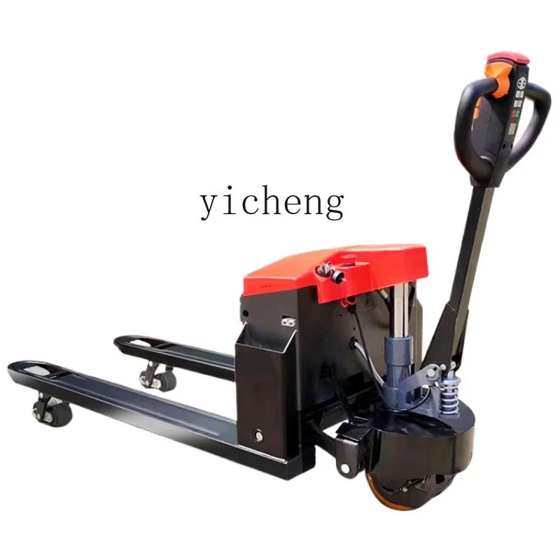

ZK electric ground cattle forklift handling construction warehouse off-road climbing loading and unloading hydraulic lifting