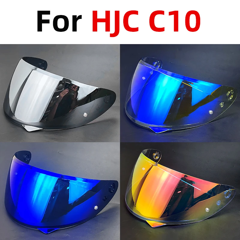 Casco de cara completa, visera para casco compatible con Original HJC C10, protector de casco de repuesto, gafas, pantalla