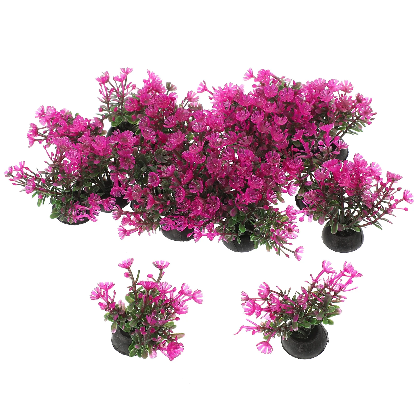 

20Pcs Aquarium Plants Plastic Fish Tank Decorations Realistic Betta Fish Tank Accessories Freshwater Aquarium Plants