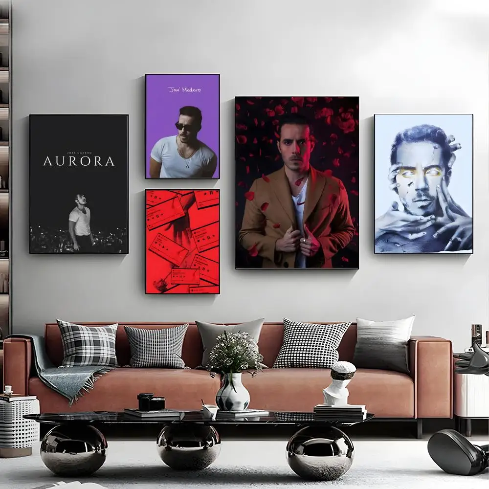 Póster de cantante de José Madero, arte autoadhesivo, pegatina de papel impermeable, decoración de pared de habitación, cafetería, Bar