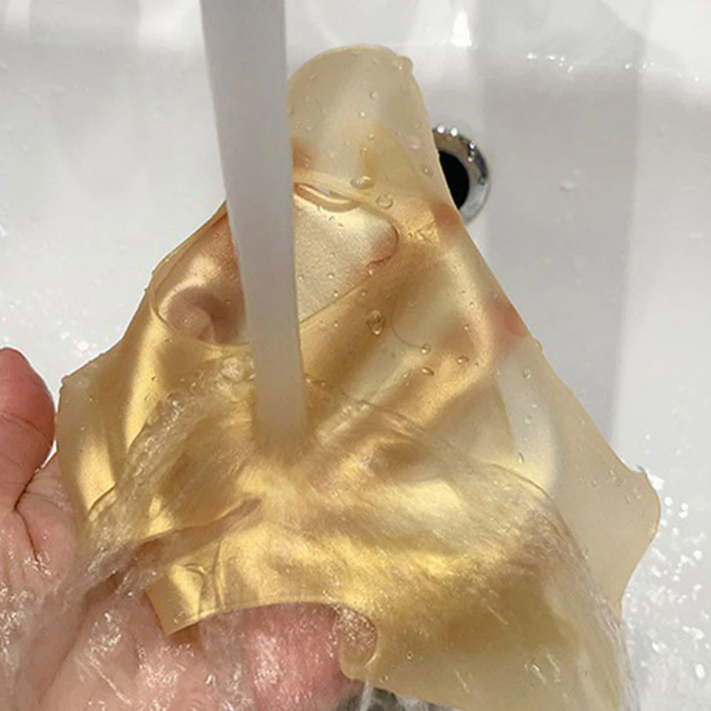 

3Pcs Silicone Face Mask Cover Ear Hook Reusable 3D Anti-Drop Soft Comfortable Facial Mask Covers Moisturizing Beauty Skin Care