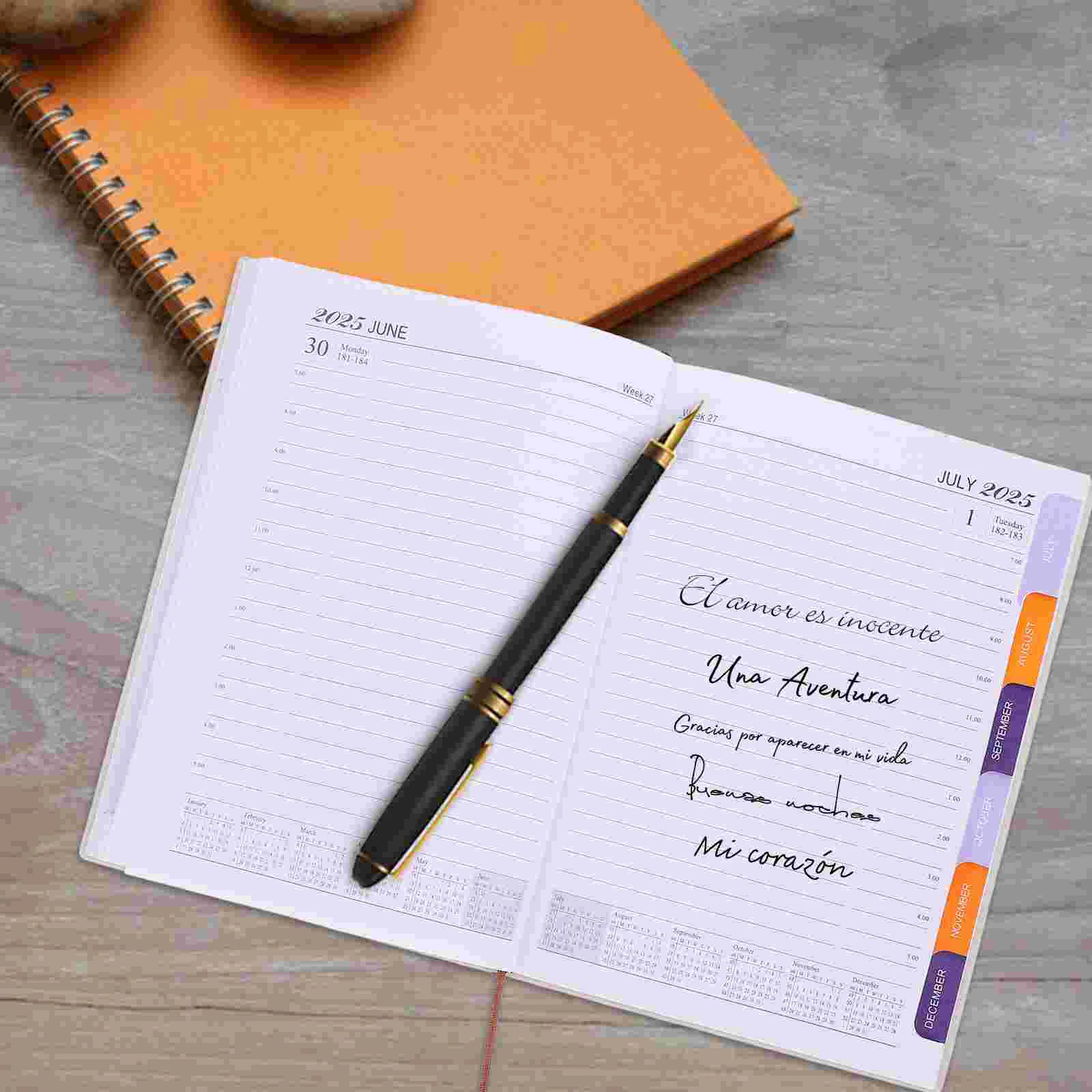 Schedule Book Monthly Planner Budget Daily Notebook The Notebooks for Work Advent Calendars Small Student Schedules Office