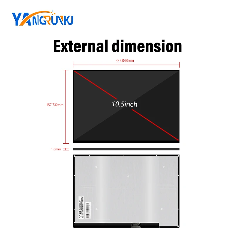 10.5 inch lcd display with HDMI board 1920*1280 portable monitor screen 420 nite edp 50Pins ultra-thin display NV105WAM-N32