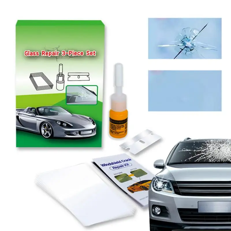 

Windshield Crack Repair Kit Chip Repair Kit Repair Fluid Windshield Crack Repair Quick Fix Glass Filler Solution Chip Repair Kit