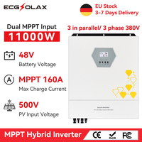 ECGSOLAX 11KW Solar Hybrid Inverter 220V 48V With Dual MPPT 160A Charging Controller MPPT Hybrid Solar Inverter Support Parallel